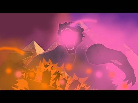 Evolved Godzilla vs Burning Godzilla | Animation