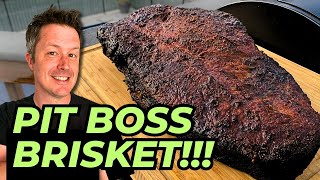 Smoked BEEF BRISKET on a PIT BOSS!! | Pellet Grill Beef Brisket