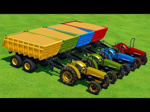 HARVESTING AND LOAD WHEAT WITH UNIVERSAL UTB TRACTORS - Farming Simulator 22