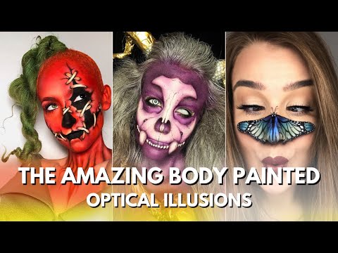 The Amazing Body Painted Optical Illusions of Toma Skabeikyte