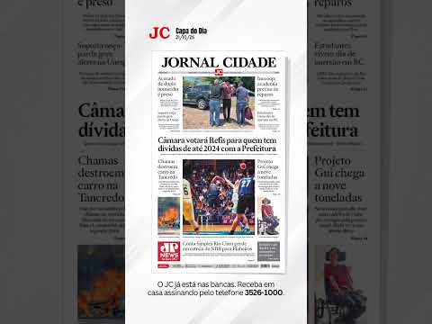 Esta é a capa do #jcrioclaro desta terça-feira (21)