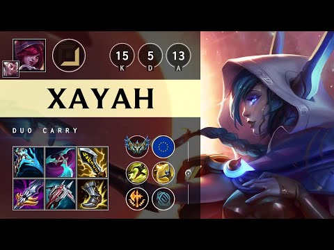 Xayah ADC vs Lucian - EUW Challenger Patch 25.16