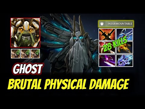 Ghost Tiny - Brutal Physical Damage Carry with 28 Kills - Dota 2 Pro Carry Full Match Gameplay.