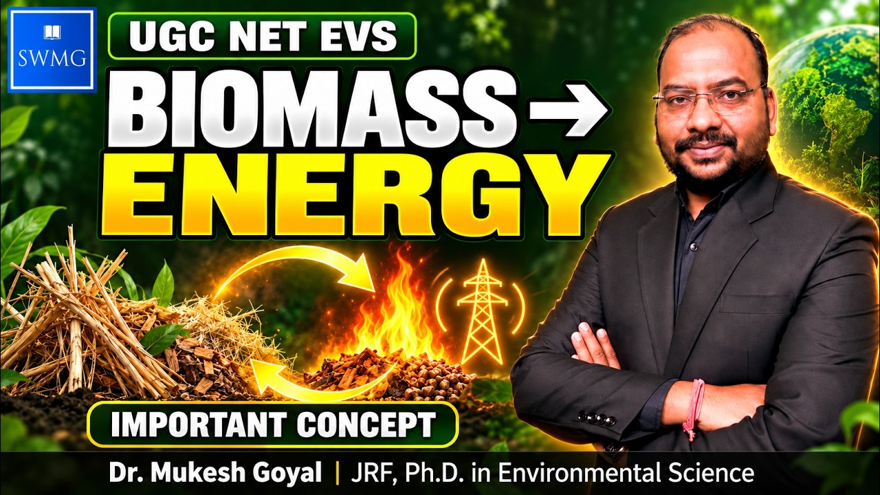 UGC NET Environmental Science | Bioenergy: Energy from Biomass