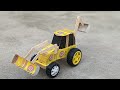 How To Make Matchbox Tractor At Home Diy Tractor Backhoe Loader Mini Toy Caltiwetar Bulldozer