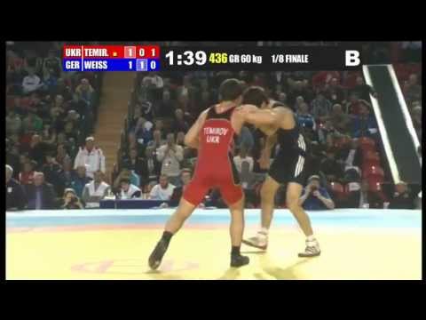 SEC-2013: 60 kg. Temirov (UKR) - Weiss (GER) 1/8