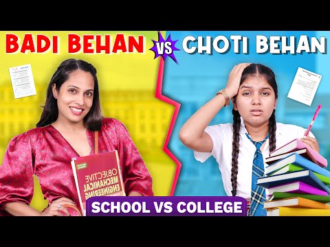 Elder sister vs younger sister during exams | School vs College | Shruti Arjun Anand