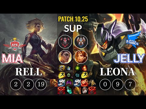 APK Mia Rell vs AF Jelly Leona Sup - KR Patch 10.25