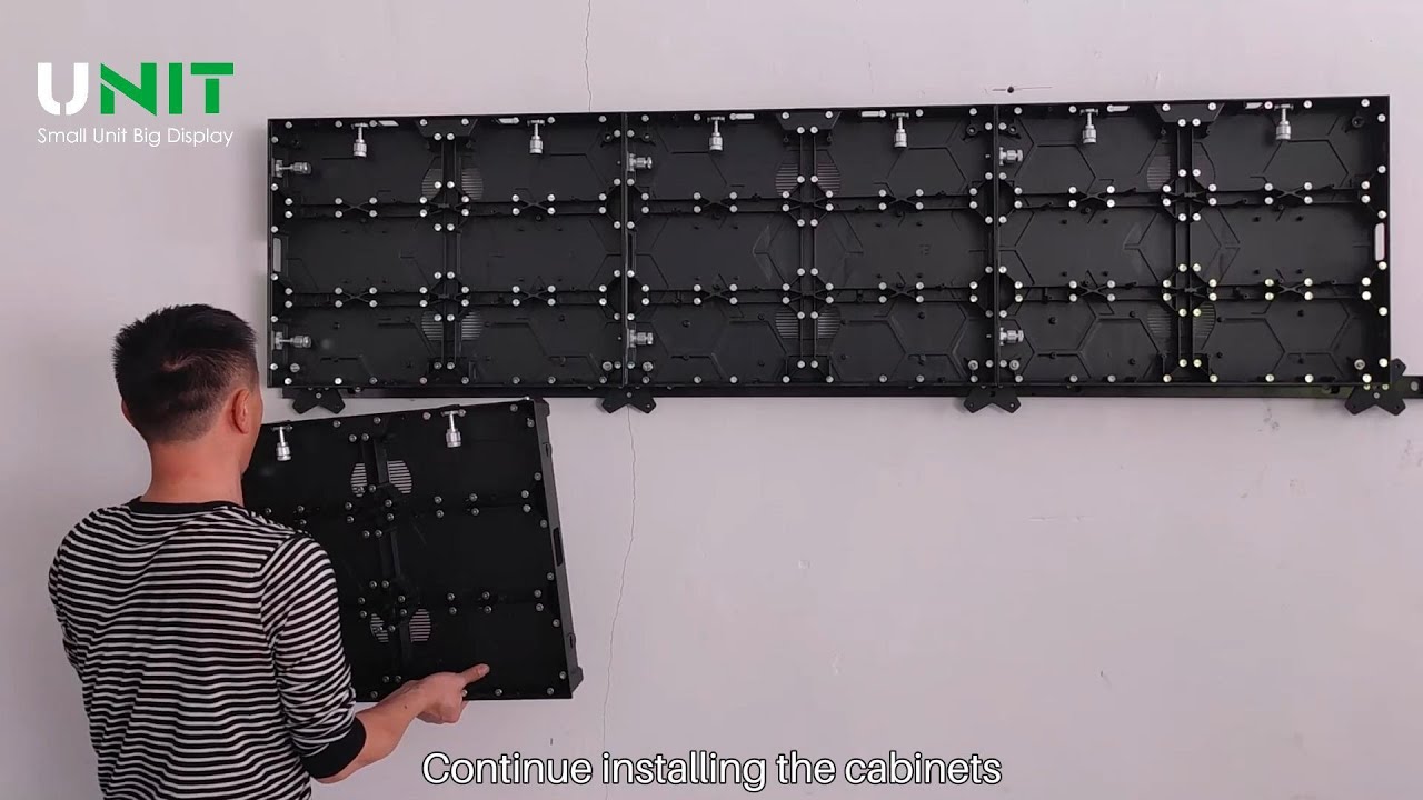 MA640 Series Indoor LED Screen: How to Install Back Frame?
