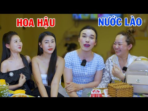 Ty Thy gặp người quen ở Lào 20 năm trước, cặp đôi Hoa hậu ghé quán - Ty Thy Vlog Gỏi đu đủ