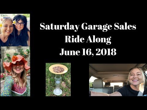 Life is Good! Saturday Garage Sales, Thrift Haul and A New Friend