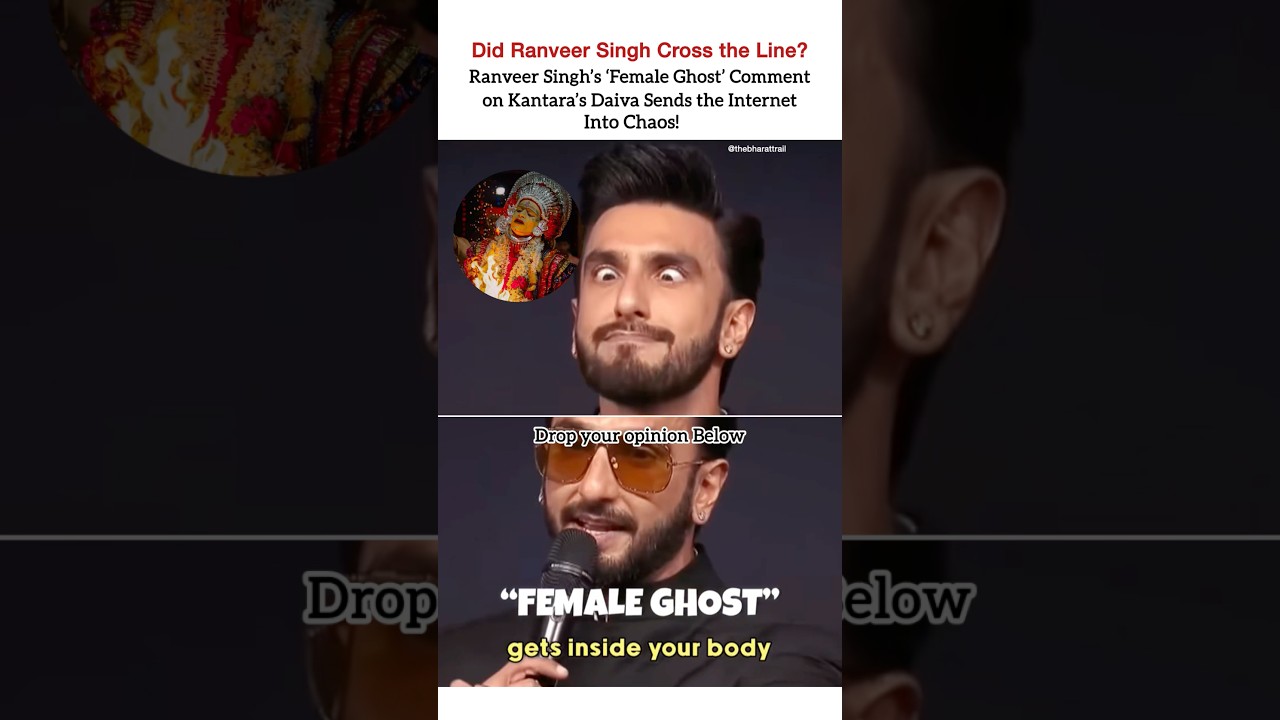 Ranveer Singh Mocked Kantara’s Daiva as a ‘Female Ghost’|Internet Explodes #ranveersingh   #viral