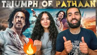 🇮🇳 REACTING TO TRIUMPH OF PATHAAN! 🔥😍 | Highest Grossing Hindi Film Ever | SRK Squad (REACTION)