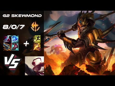 G2 Esports SkewMond JUNGLE Jarvan IV vs Lee Sin - EU Challenger Patch 25.S1.6
