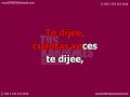 KARAOKE “TE DIJE”….ESPINOZA PAZ