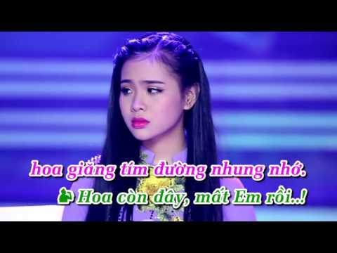Karaoke Đường Tím Bằng Lăng _ Song Ca Với  Cẩm Tiên