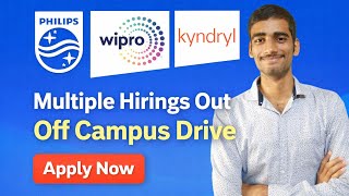 Philips, Wipro & Kyndryl Hiring 2026 🔥 Off Campus Drive | Apply Now