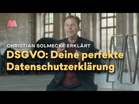 , title : 'DSGVO – die perfekte Datenschutzerklärung mit Christian Solmecke'