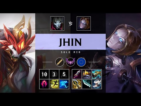 Jhin Mid vs Orianna - EUW Master Patch 25.12