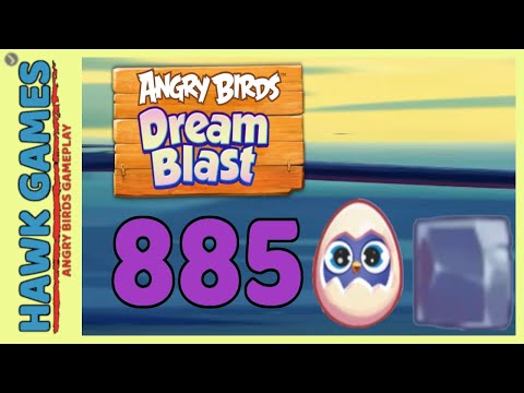 Angry Birds Dream Blast Level 885 Hard - Walkthrough, No Boosters