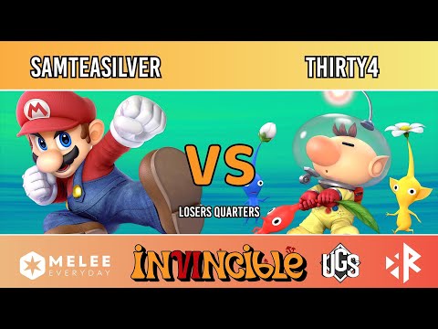 Invincible VI - Losers Quarters - SamteaSilver(Mario) Vs. thirty4(Olimar)