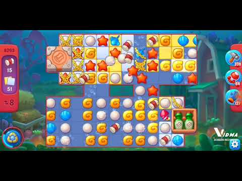 Fishdom. 8263 hard level no boosters and diamonds - 12 moves
