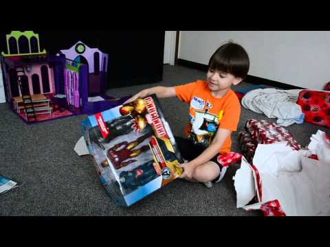 Nick Opening His First Christmas Present (2013)
