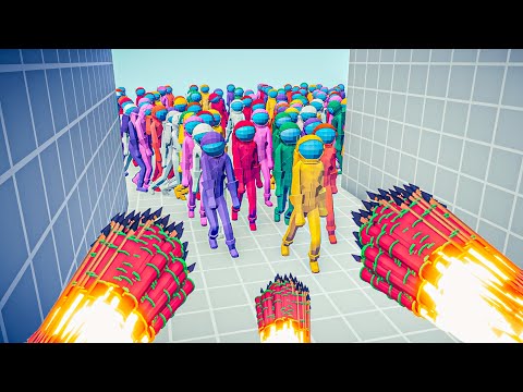 AMONG US HEROES vs EVERY GOD - Totally Accurate Battle Simulator TABS