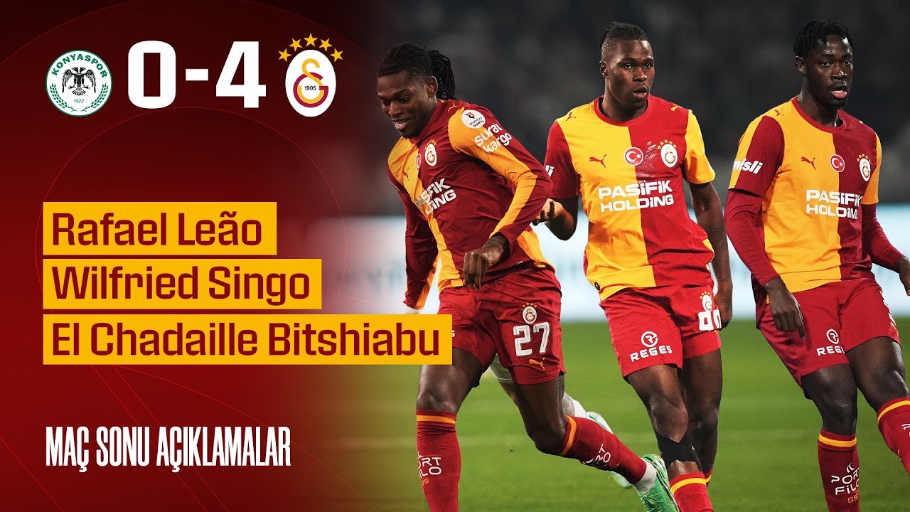 🎙️ Rafael Leão, Wilfried Singo ve El Chadaille Bitshiabu'dan maç sonu açıklamalar #KNYvGS