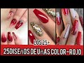 View 24 Diseños Uñas Acrilicas Rojas Con Blanco Y Dorado