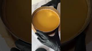 How to remove a ring from a cheesecake #cheesecake #cheesecakes #caramelcheesecake #cheesecakelove