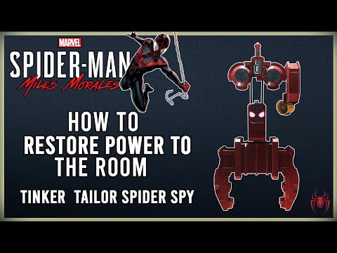 TINKER TAILOR SPIDER SPY - HOW TO FIND A WAY INTO THE CONTROL ROOM - SPIDERMAN MILES MORALES POWER