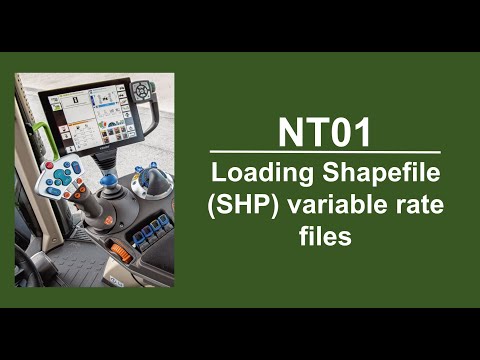 NT01 Loading Shapefile variable rate maps