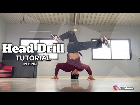 Headspin Tutorial in Hindi ( Head Drill ) By Bimal rana