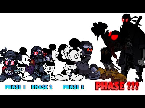 FNF comparison Battle Accelerant Hank & Suicide Mouse - ALL Phases of Friday Night Funkin Animation