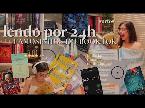 READING AS MANY BOOKS AS I CAN IN 24 HOURS 📚 Booktok celebrities!!