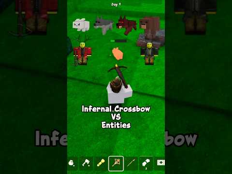 Infernal Crossbow Vs Entities in 99 Nights in the Forest Roblox | #roblox #viral