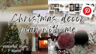2024 CHRISTMAS DECOR PLAN WITH ME | PINTEREST INSPO | DIY IDEAS AND MORE