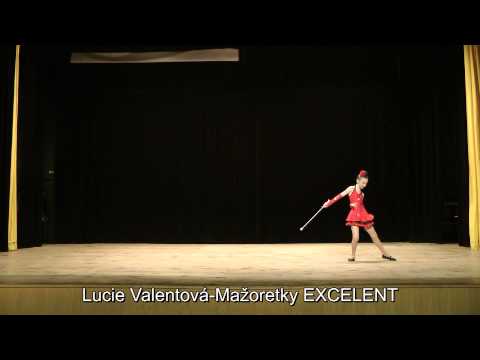 DB hůlka 2014-Sólo baton Kadet starší-Lucie Valentová-Mažoretky EXCELENT-2.místo