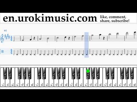 Piano lessons (right hand) Silvestre Dangond Nicky Jam - Cásate Conmigo Sheet Music Tutorial Part#1