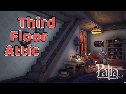 Building a Third Floor Attic in the Grand Harvest House in Palia with REAL STAIRS!