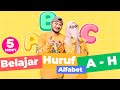 LAGU ANAK 5 MENIT BELAJAR HURUF ALFABET HURUF A SAMPAI HURUF H SYAKI KISYA