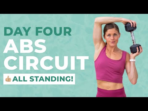 Ab Challenge Day 1 7 Minute Dumbbell Abs On The Mat No Planks