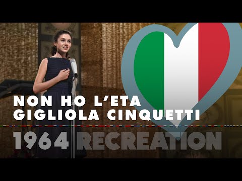 NON HO L'ETÀ - GIGLIOLA CINQUETTI (Italy 1964 Recreation HD – Eurovision Song Contest)