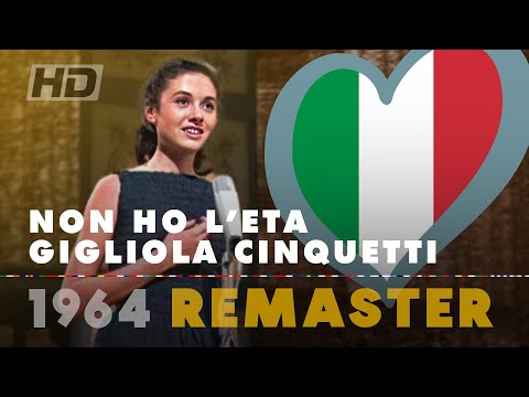 NON HO L'ETÀ – GIGLIOLA CINQUETTI | Italy 🇮🇹 | Eurovision Song Contest 1964 [HD Reconstruction]