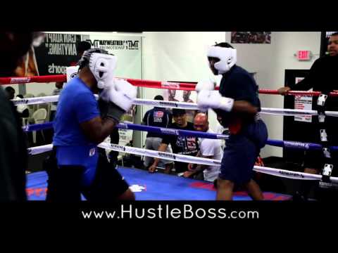 TMT fighters Lionell Thompson and Lanell Bellows Sparring ahead of Feb. 16 returns at Sam's Town
