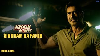 Singham ka Panja  Singham Returns  Movie Scene  Aj