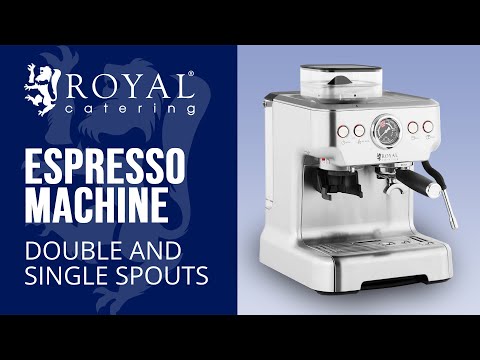 video - Espresso Machine - 20 bar - 2.5 L water tank