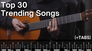 Download lagu Top 30 Trending Songs played on Guitar (with TABS) mp3