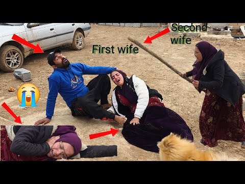 Selfishness and damage: The second wife severely injures the first wife's leg.